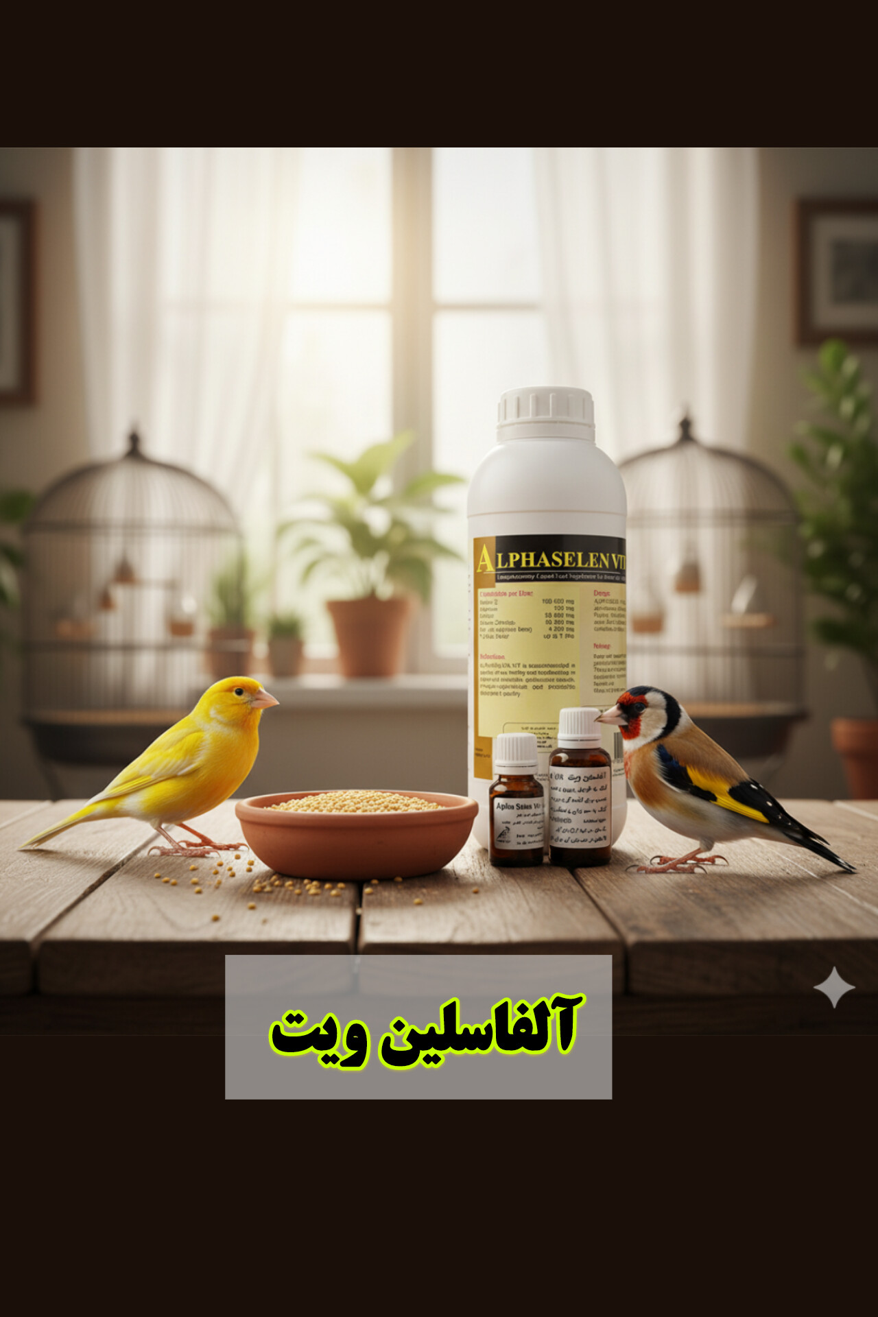 آلفا سلن ویت | مکمل تخصصی ویتامین E و سلنیوم برای پرندگان زینتی