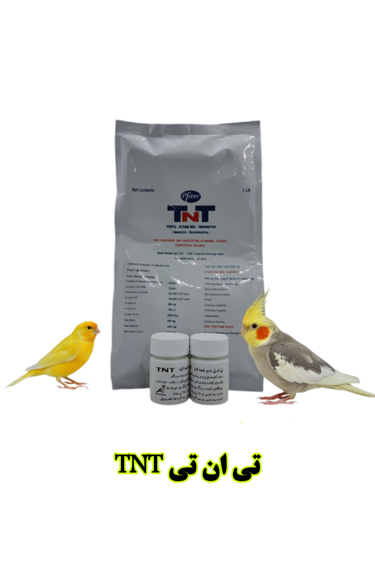 داروی پرندگان TNT | آنتی‌بیوتیک قوی برای درمان بیماری‌های گوارشی و تنفسی