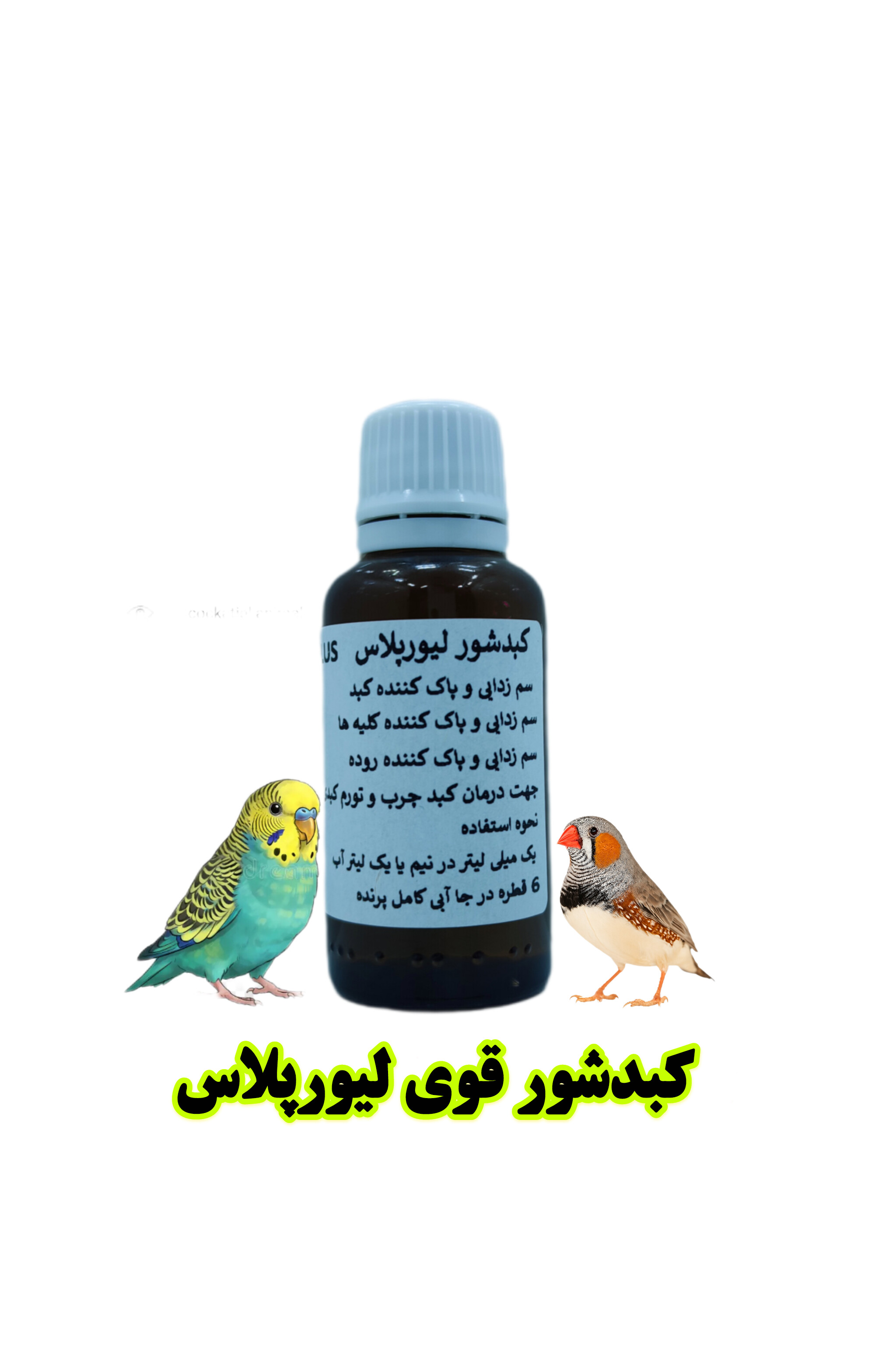 کبدشور لیورپلاس پرنده‌بان | سم‌زدایی کبد، کلیه و روده پرندگان